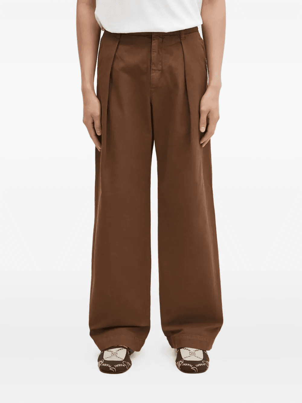 pleated-front trousers - Image 1