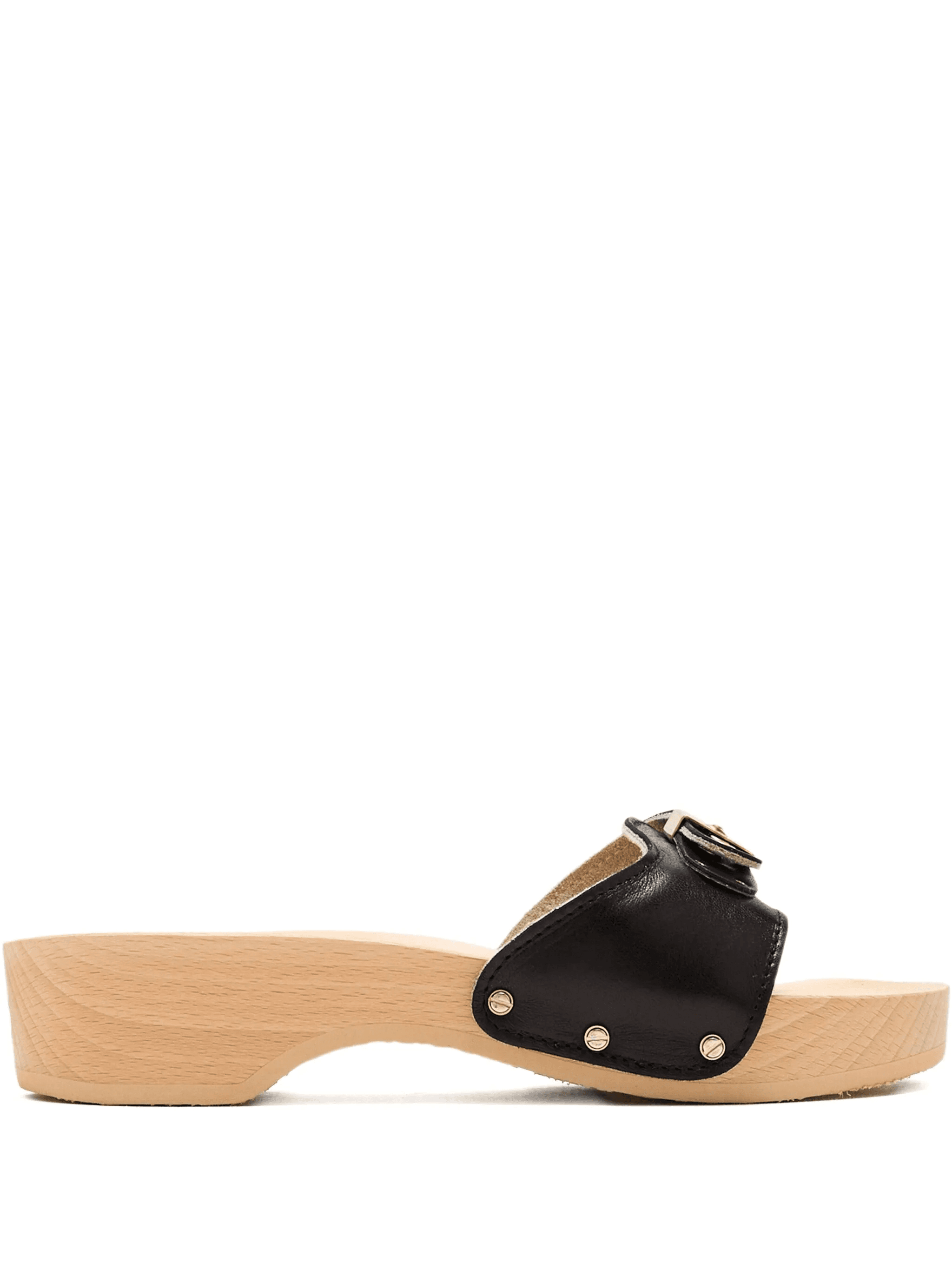 40mm buckle-fastening wooden sandals - Image 1