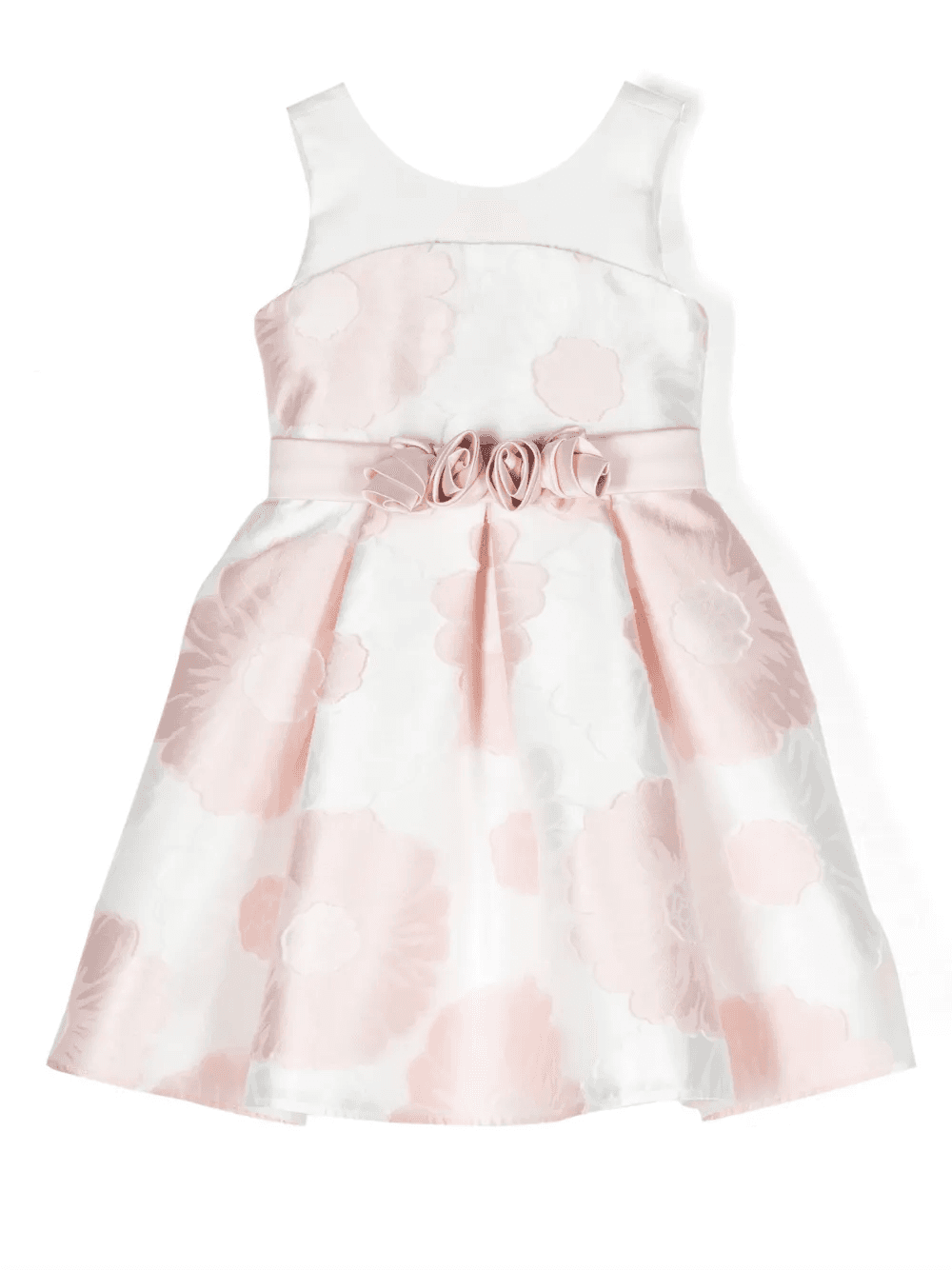 floral-jacquard pleated dress - Image 1