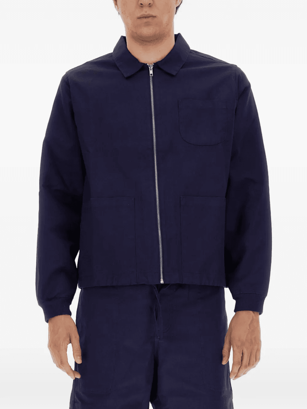 logo patch shirt jacket - Image 1