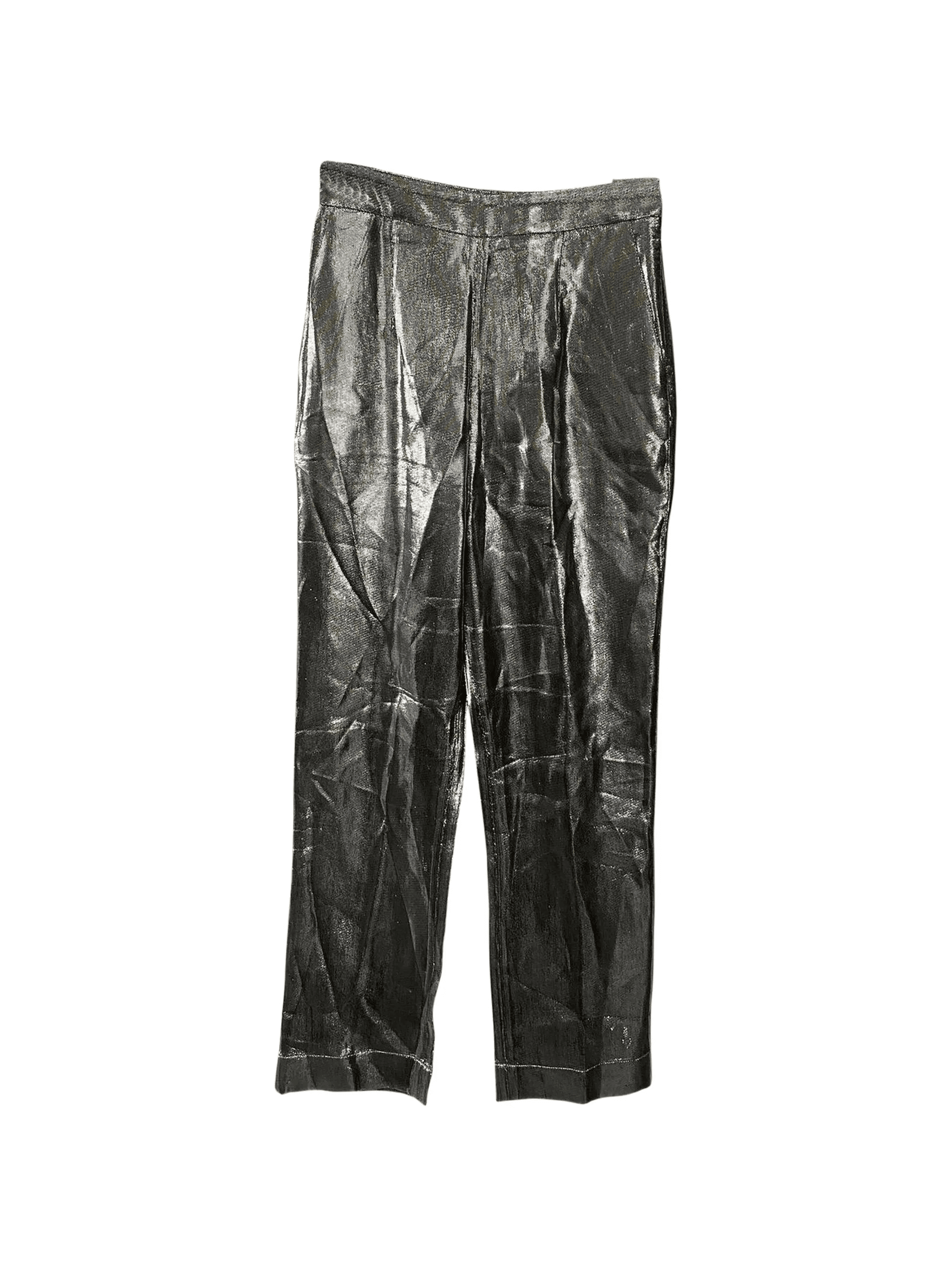 crinkled-effect trousers - Image 1