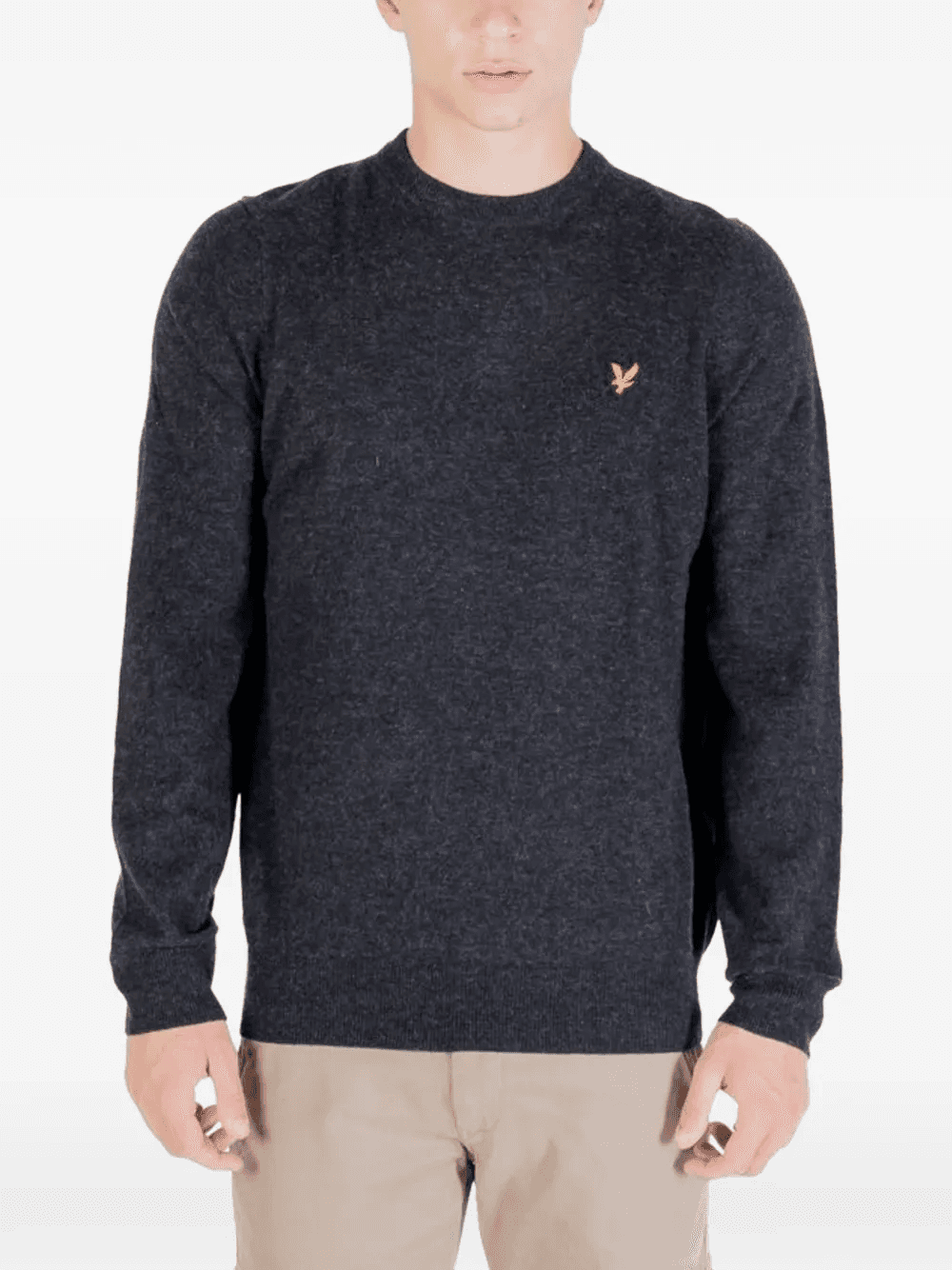 logo-patch crew-neck sweater - Image 1