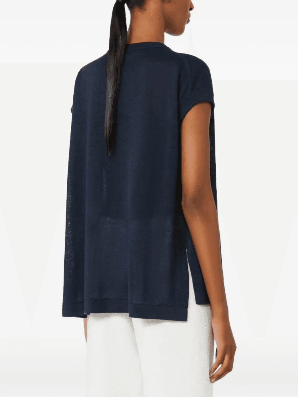 Ghianda V-neck knitted T-shirt — Image 3