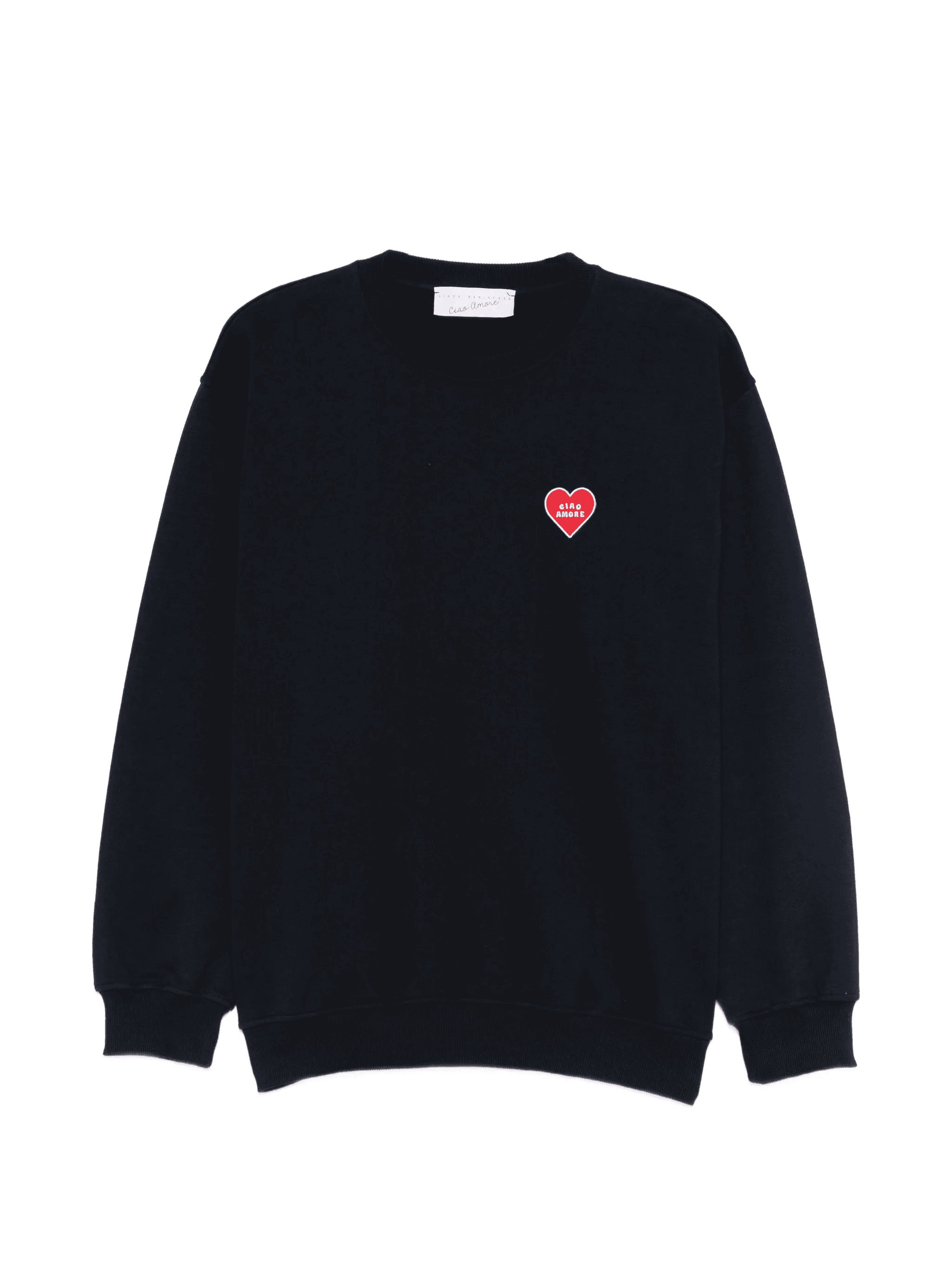 heart-appliqué sweatshirt - Image 1
