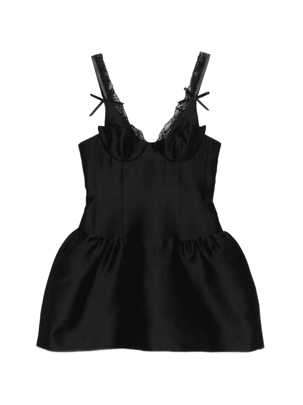 lace trim bustier dress - Image 1