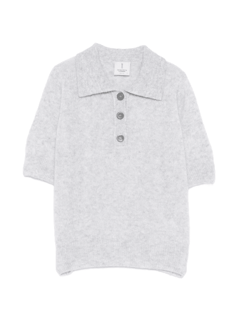 buttoned collar polo sweater - Image 1