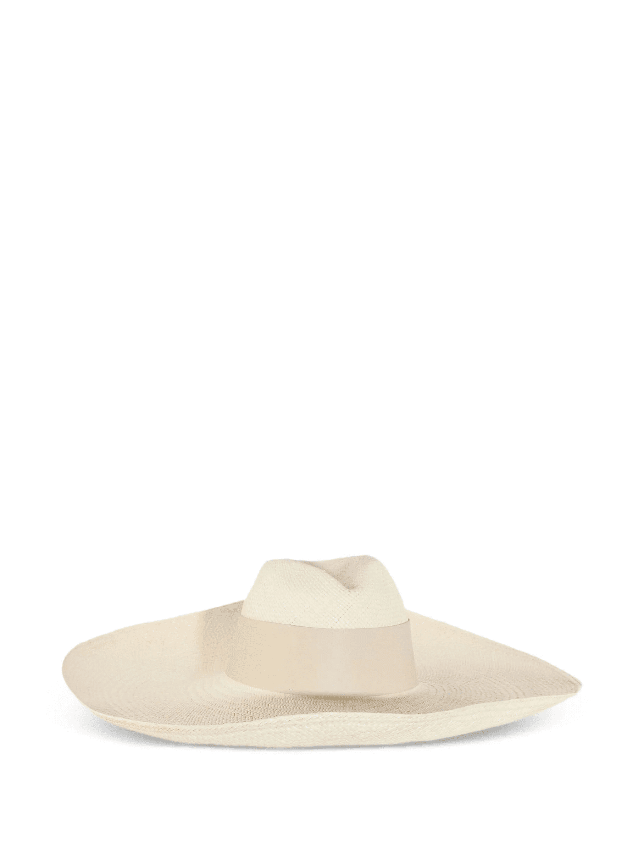 leather-band panama hat - Image 1