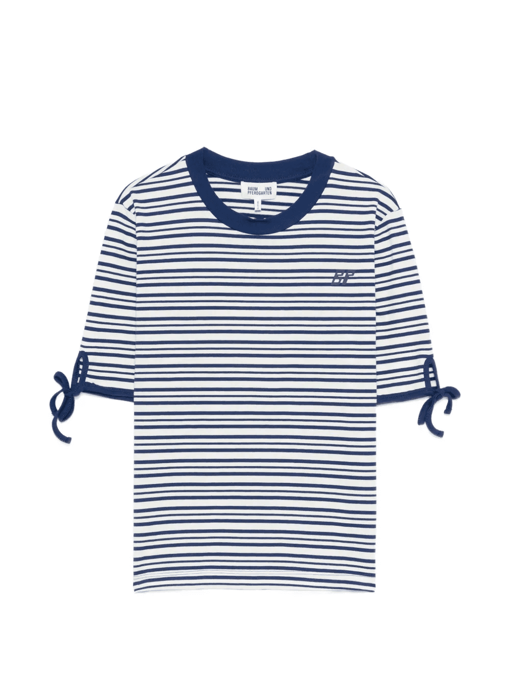 Janet striped tie-sleeve top - Image 1