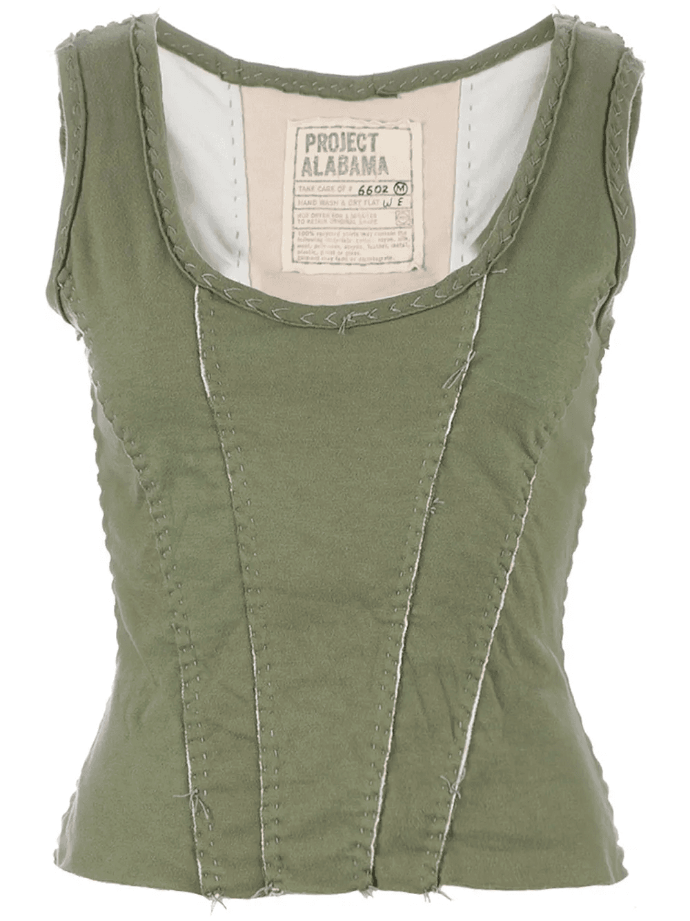 stitch trim tank top - Image 1