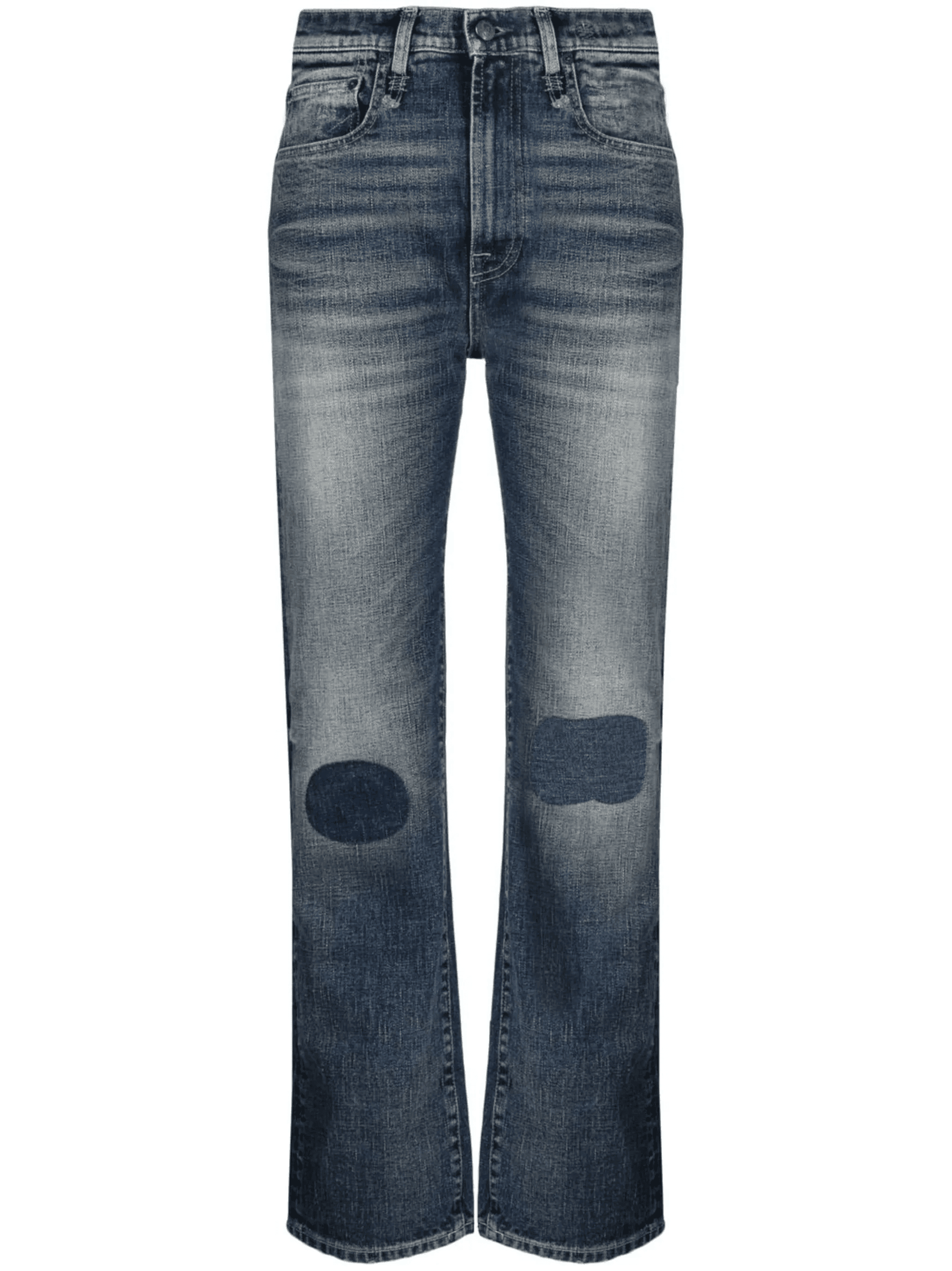 high-waisted slim-cut jeans - Image 1