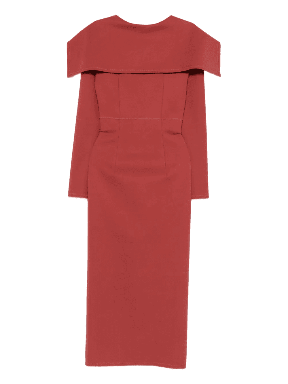 seam-detail midi dress - Image 1