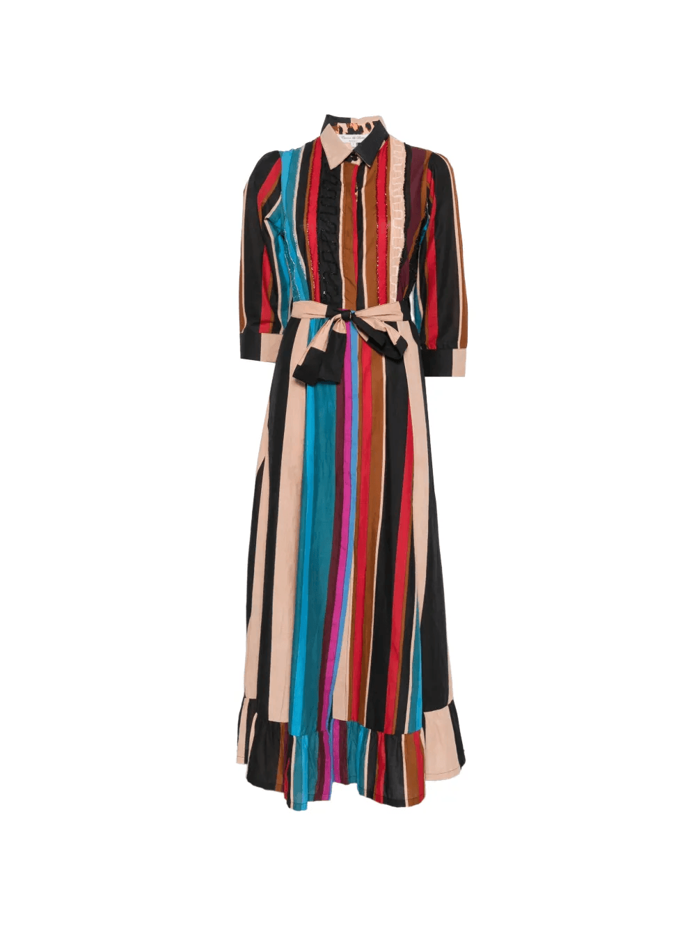 sequin-embellished striped-pattern maxi dress - Image 1