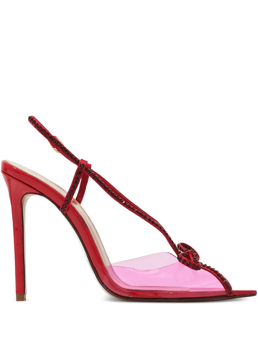 105mm Kay crystal bow sandals - Image 1