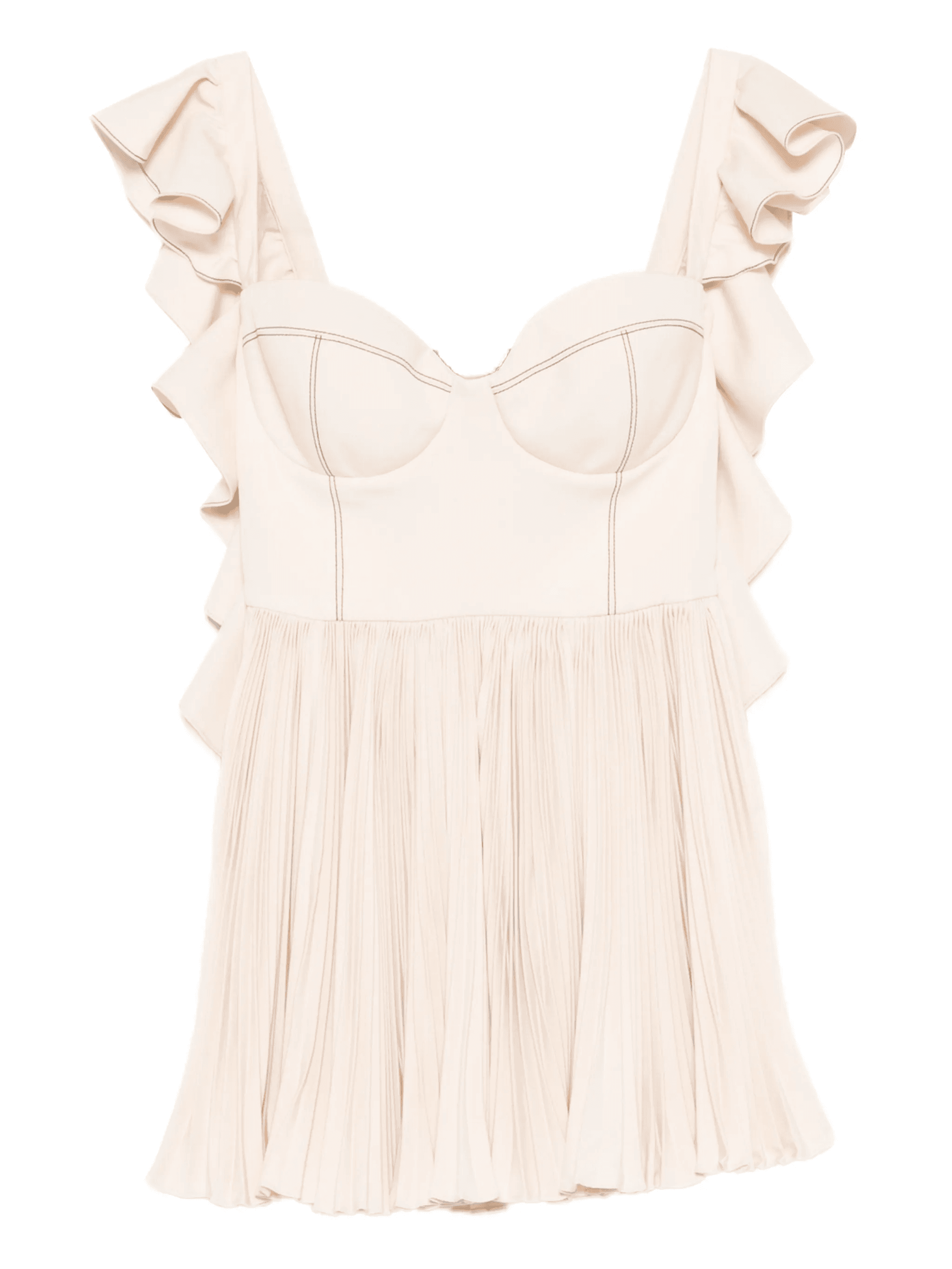 ruffled pleated mini dress - Image 1