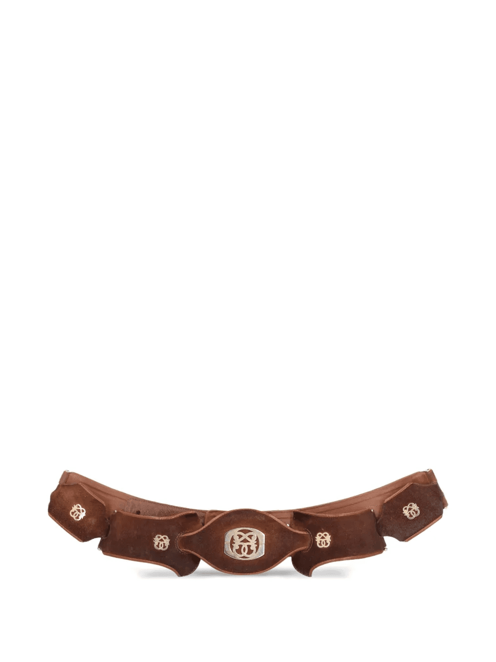 Pre-Owned suede belt - Image 1