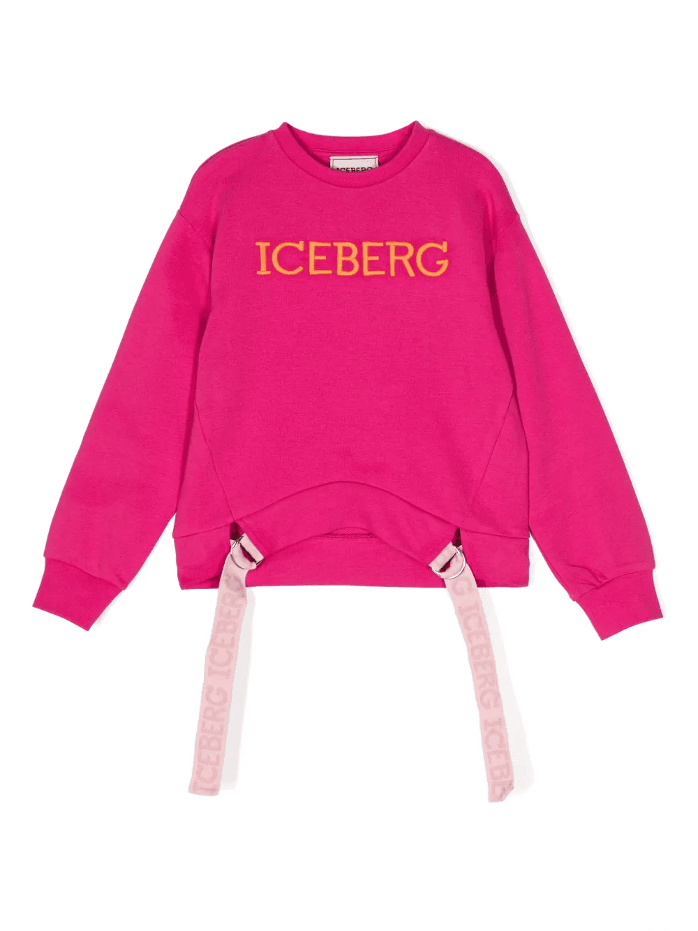 embroidered-logo ribbon sweatshirt - Image 1