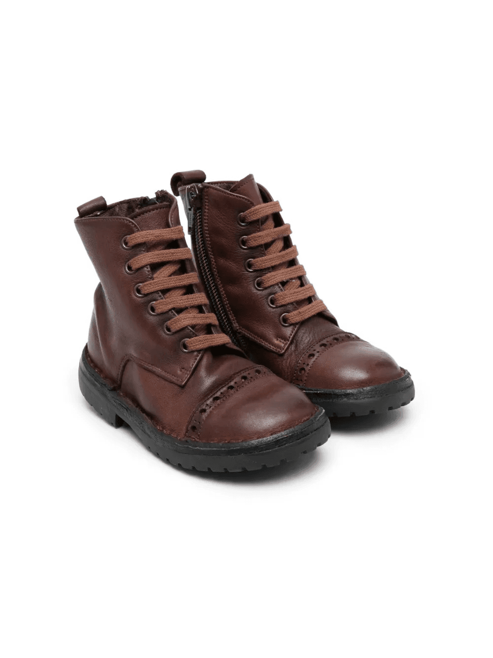 lace-up leather boots - Image 1