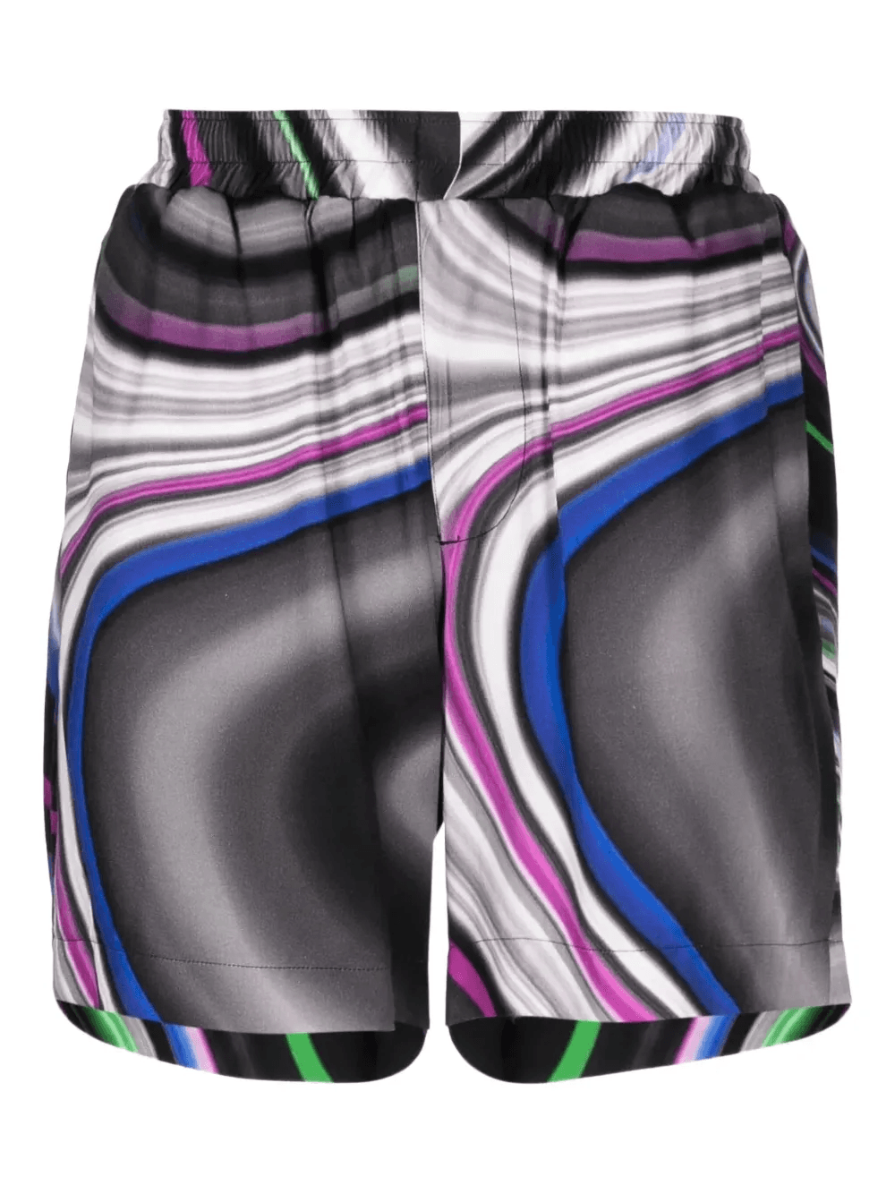 swirl-print elasticated shorts - Image 1