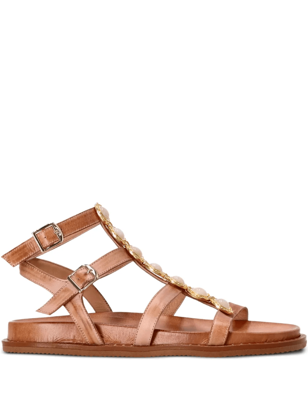 stone-embellished buckle sandals - Image 1
