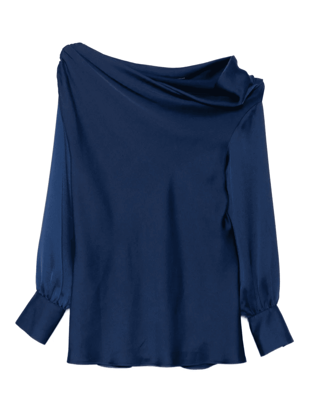 asymmetric-neck top - Image 1