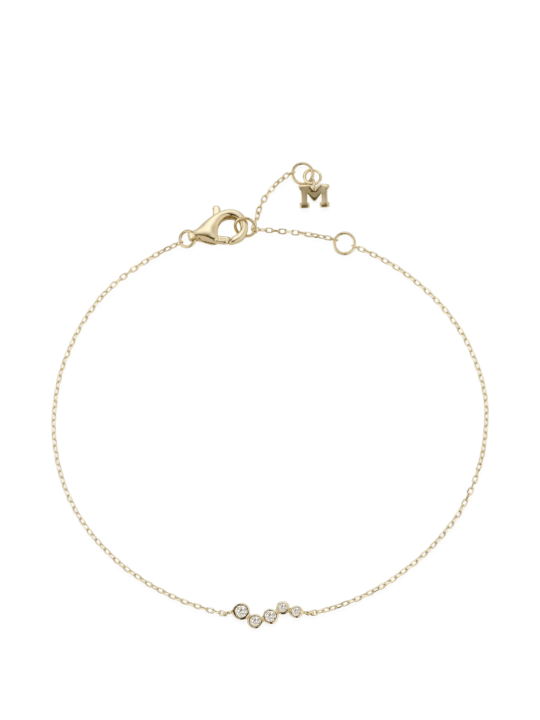 bezel-cut wave bracelet - Image 1