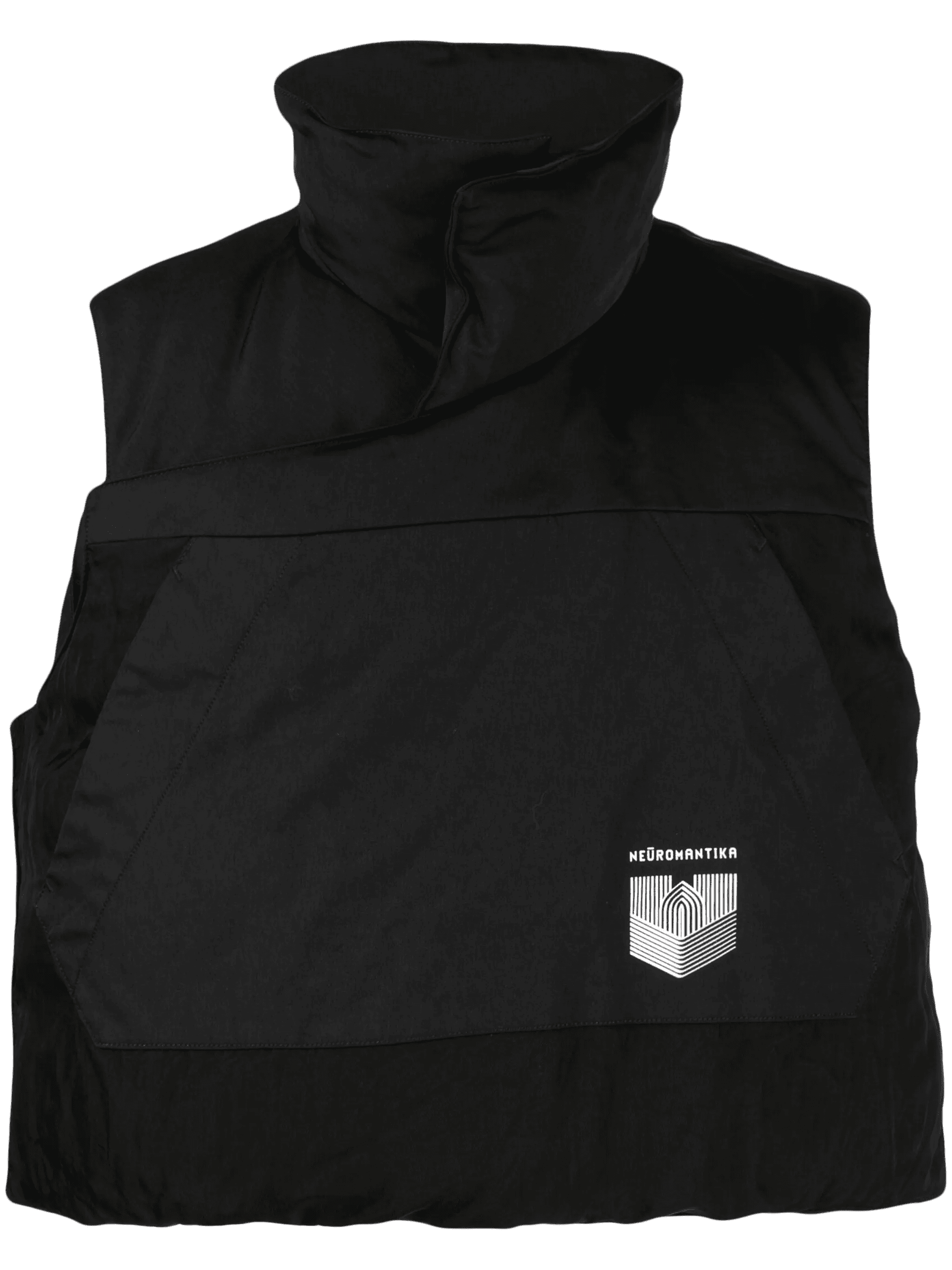 logo-print sleeveless padded gilet - Image 1