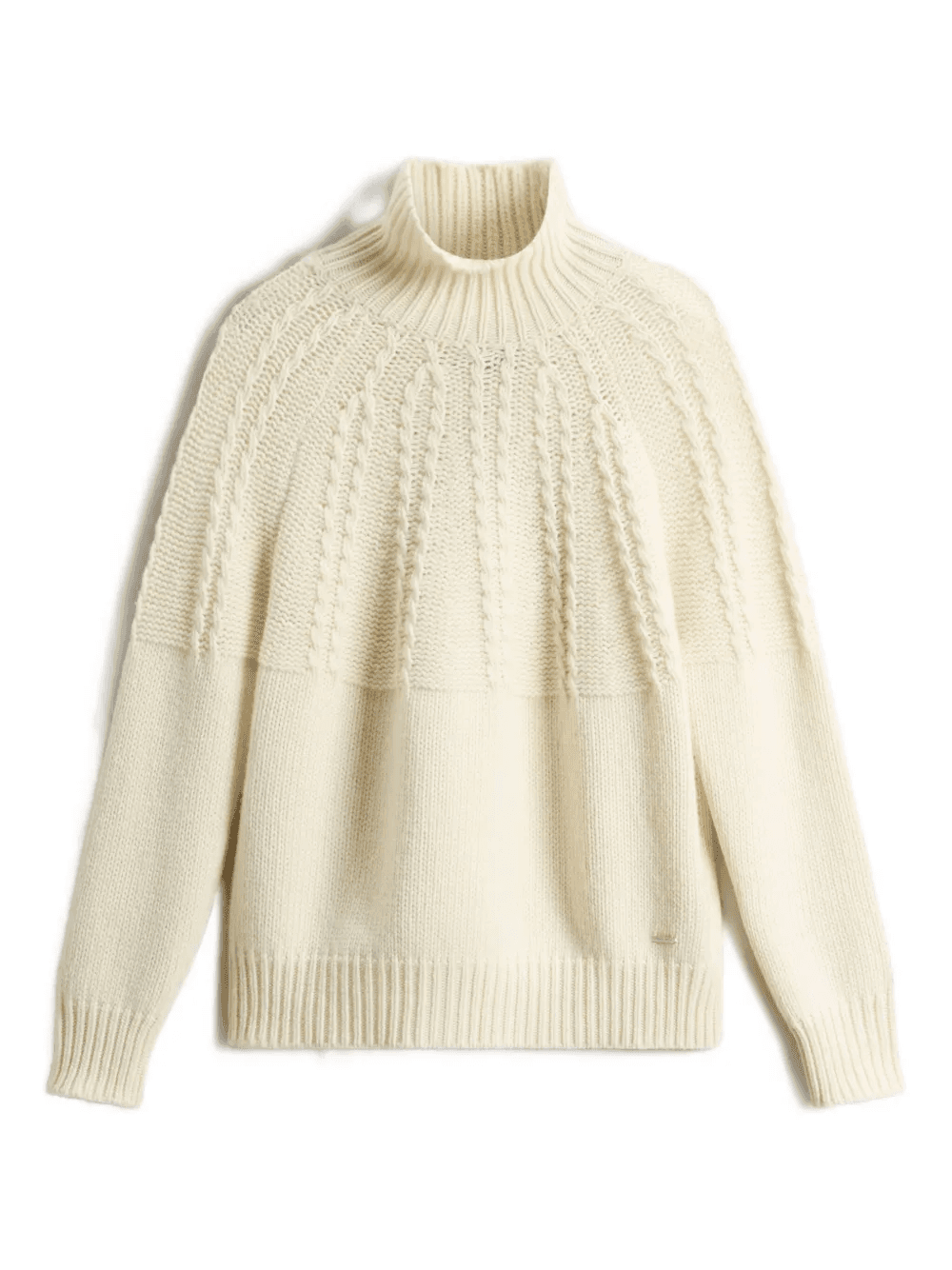 cable-knit turtleneck sweater - Image 1