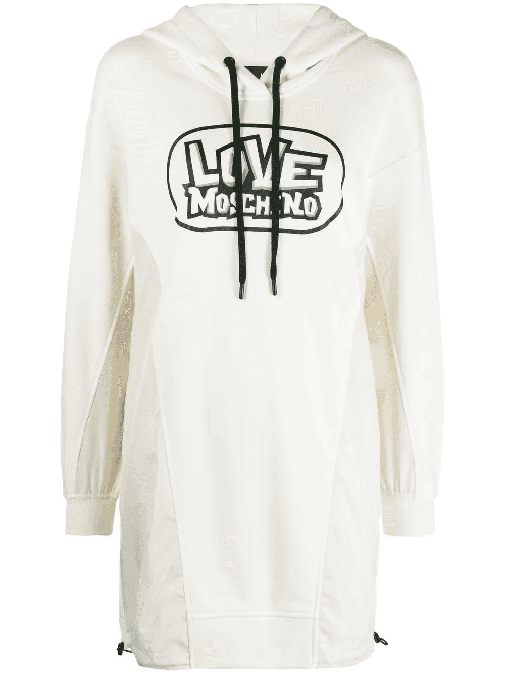 logo-print hooded dress - Image 1
