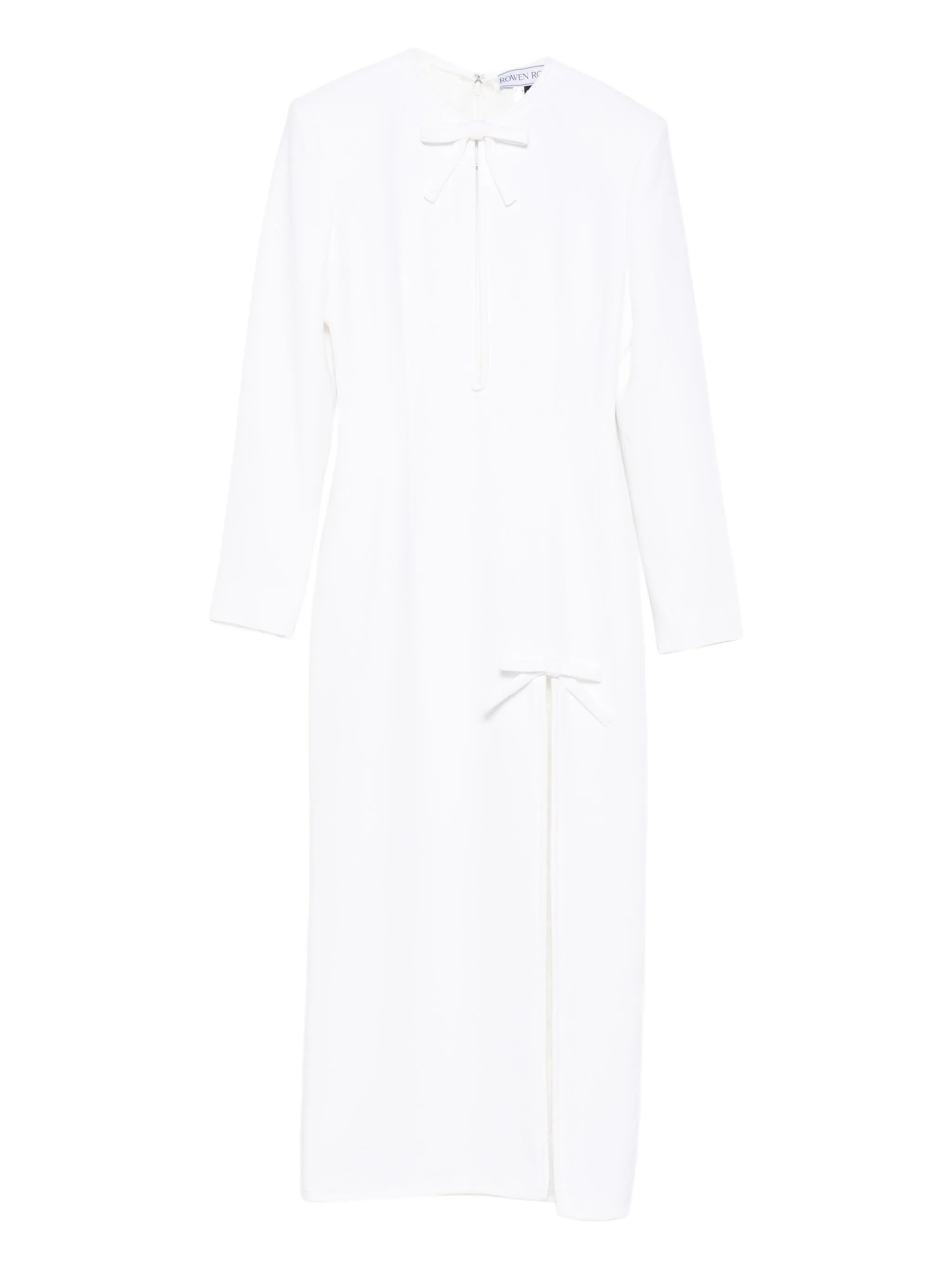 bow-detail side-slit maxi dress - Image 1