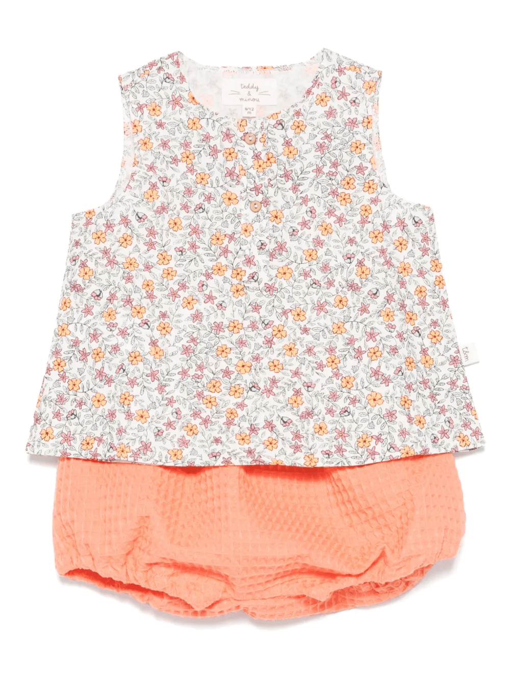 floral-print tank and shorts set - Image 1