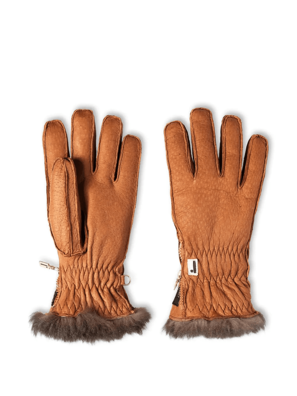 fur-trim havana gloves - Image 1