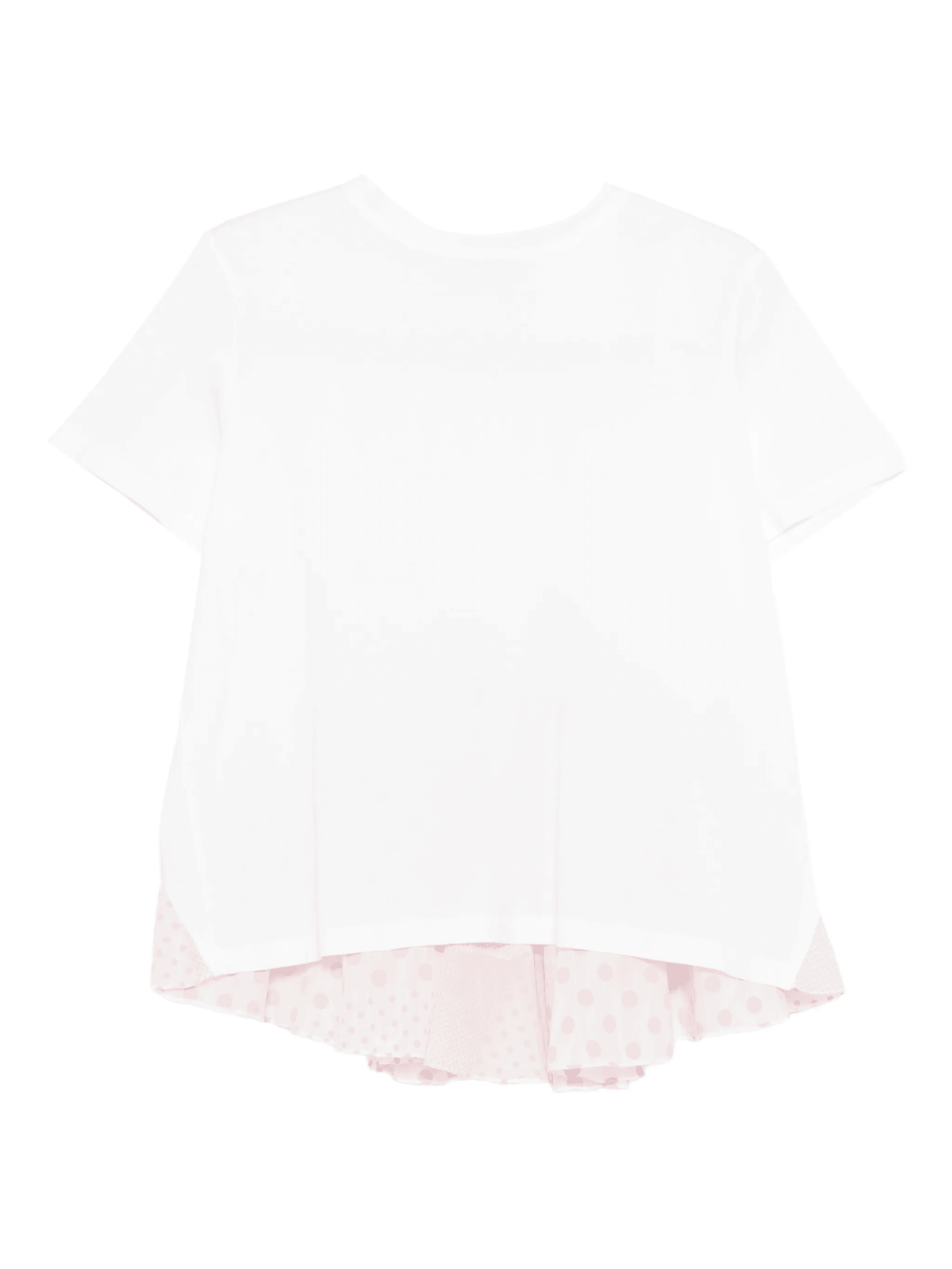 polka dot ruffled T-shirt - Image 1