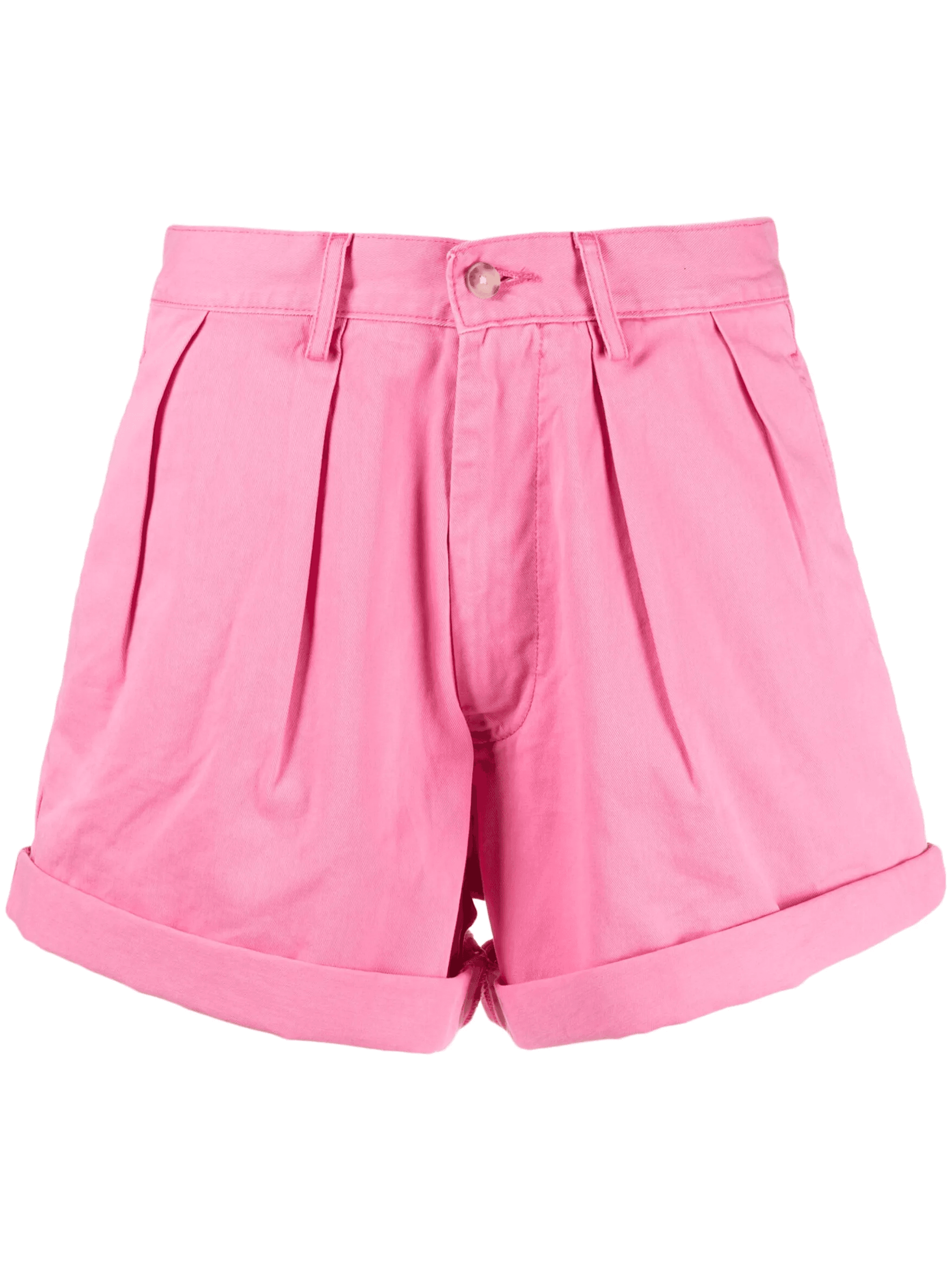 pleated cotton mini shorts - Image 1