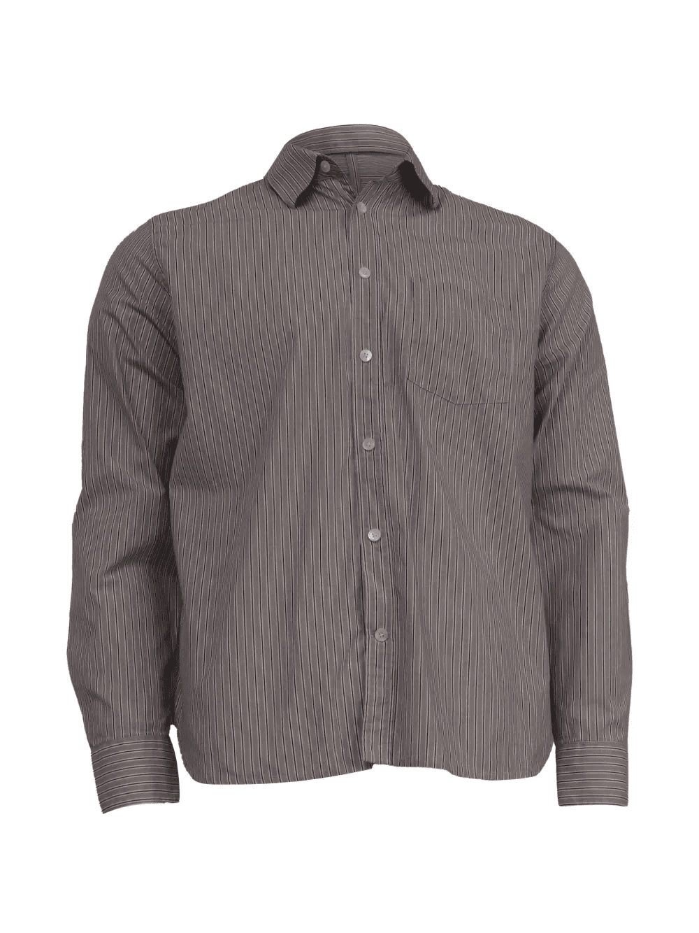 striped long-sleeve shirt - Image 1