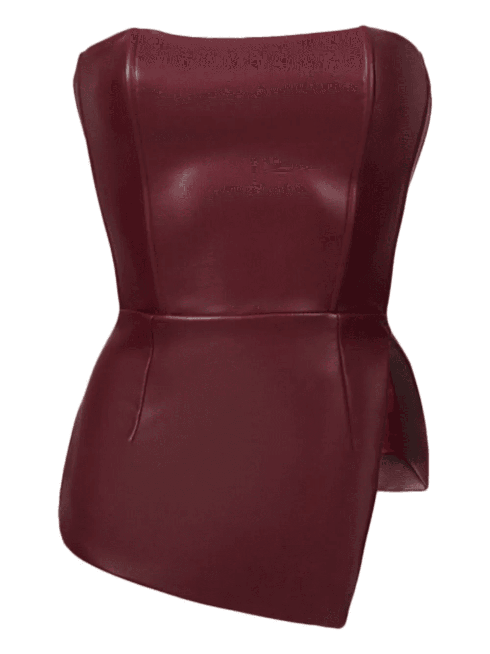 lace-up asymmetrical top - Image 1