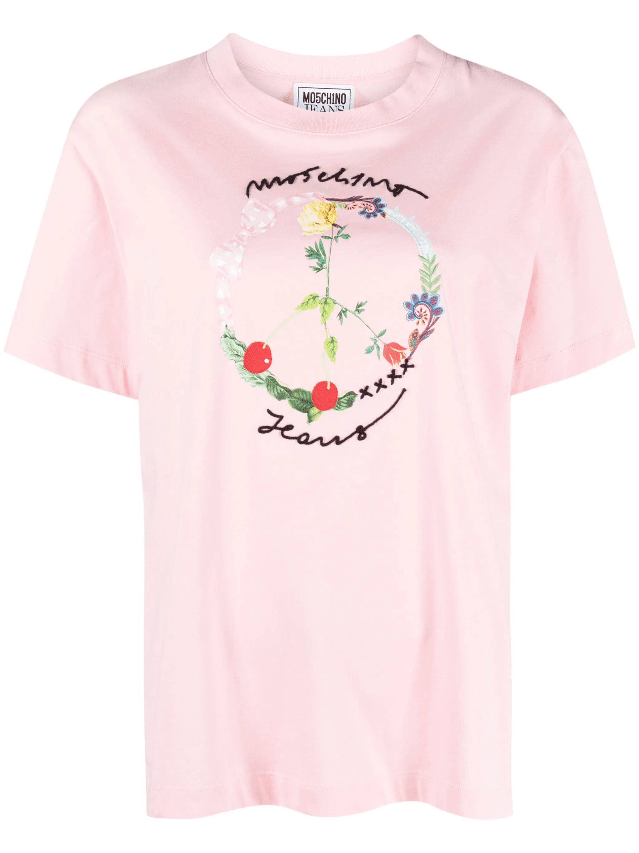 logo-embroidered cotton T-shirt - Image 1