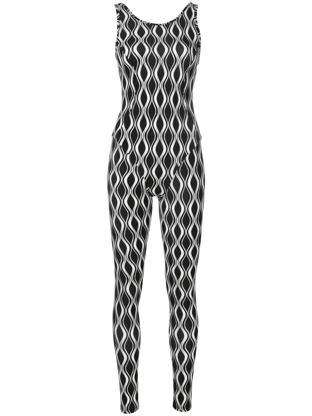 graphic-print cut-out jumpsuit - Image 1