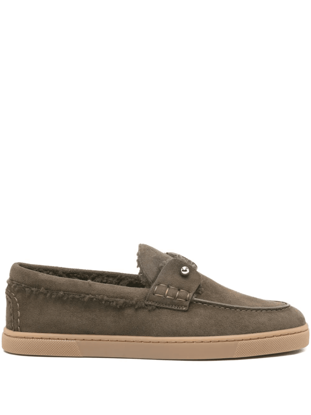 shearling-trim loafers - Image 1