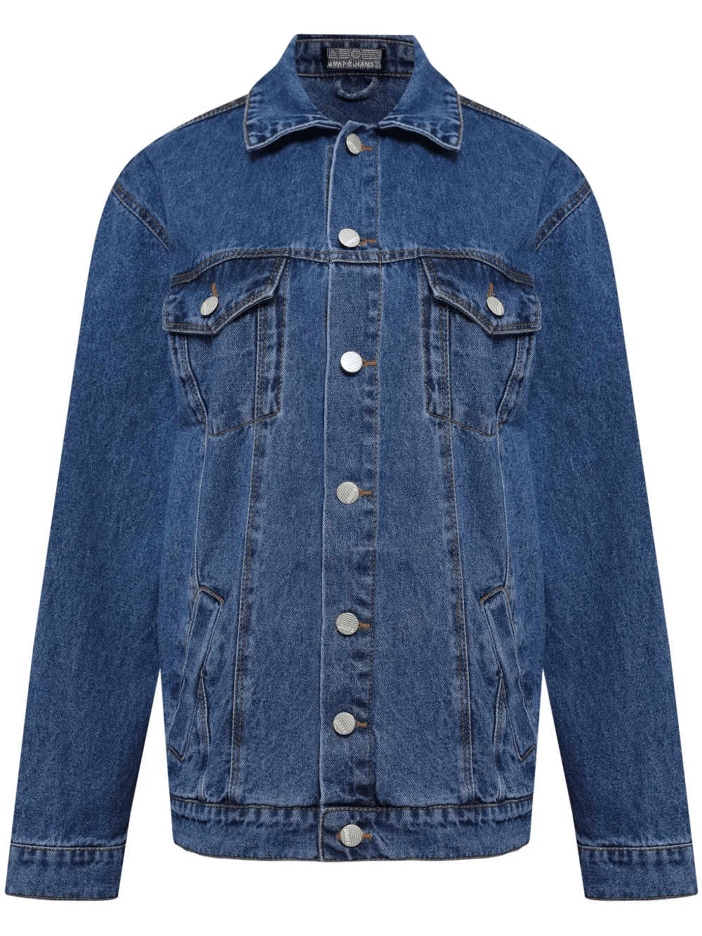 single-breasted denim jacket - Image 1