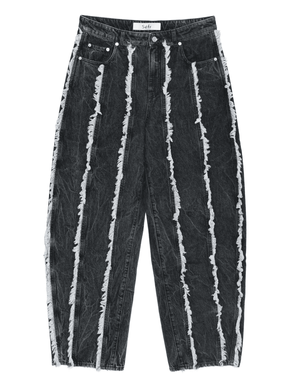 frayed-detail jeans - Image 1