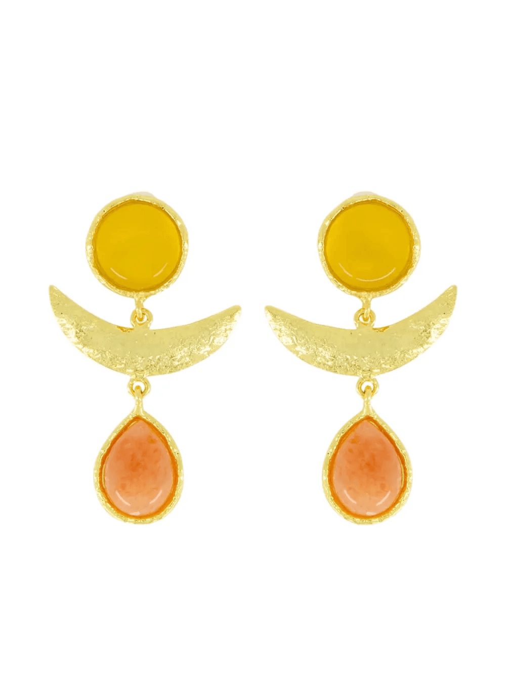 Sunset onyx-pearl earrings - Image 1