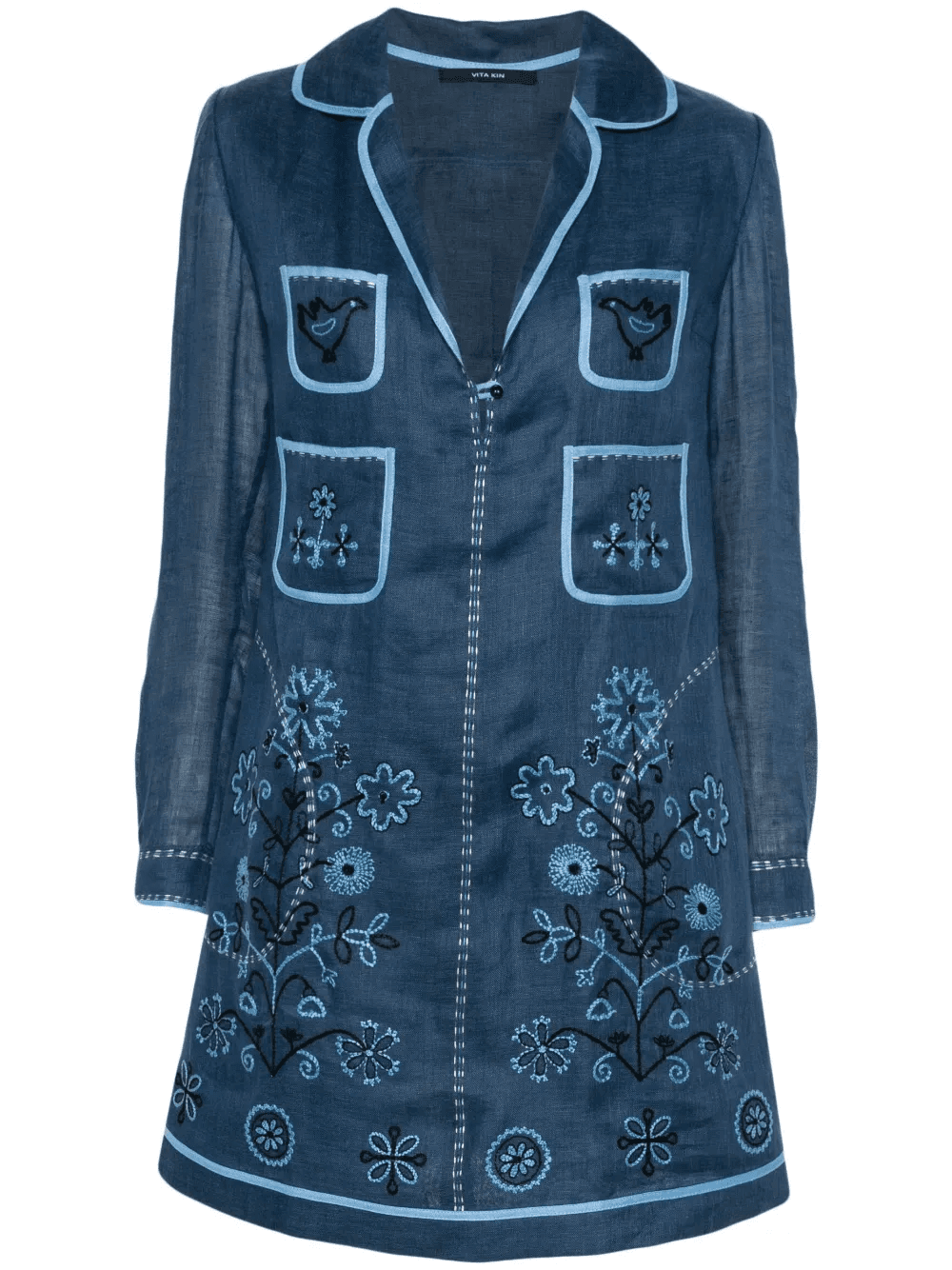 Misha linen mini dress - Image 1