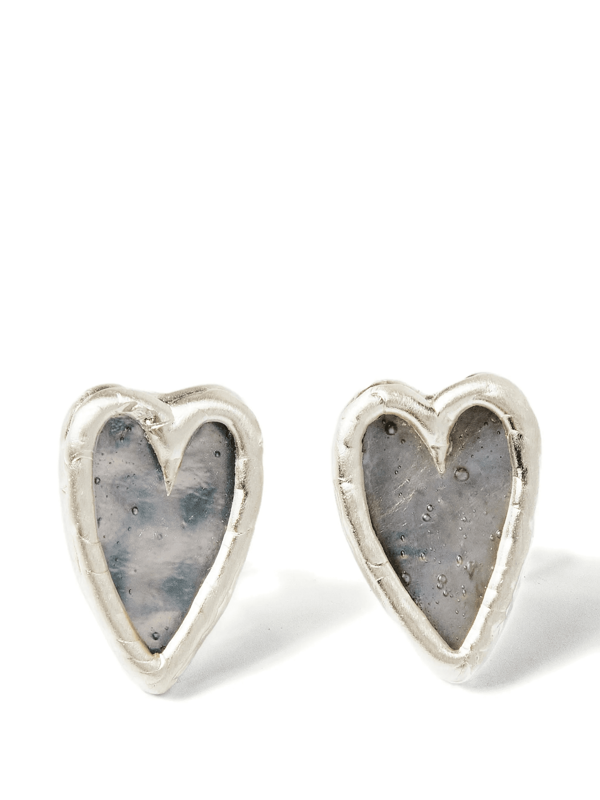 heart stud earrings - Image 1