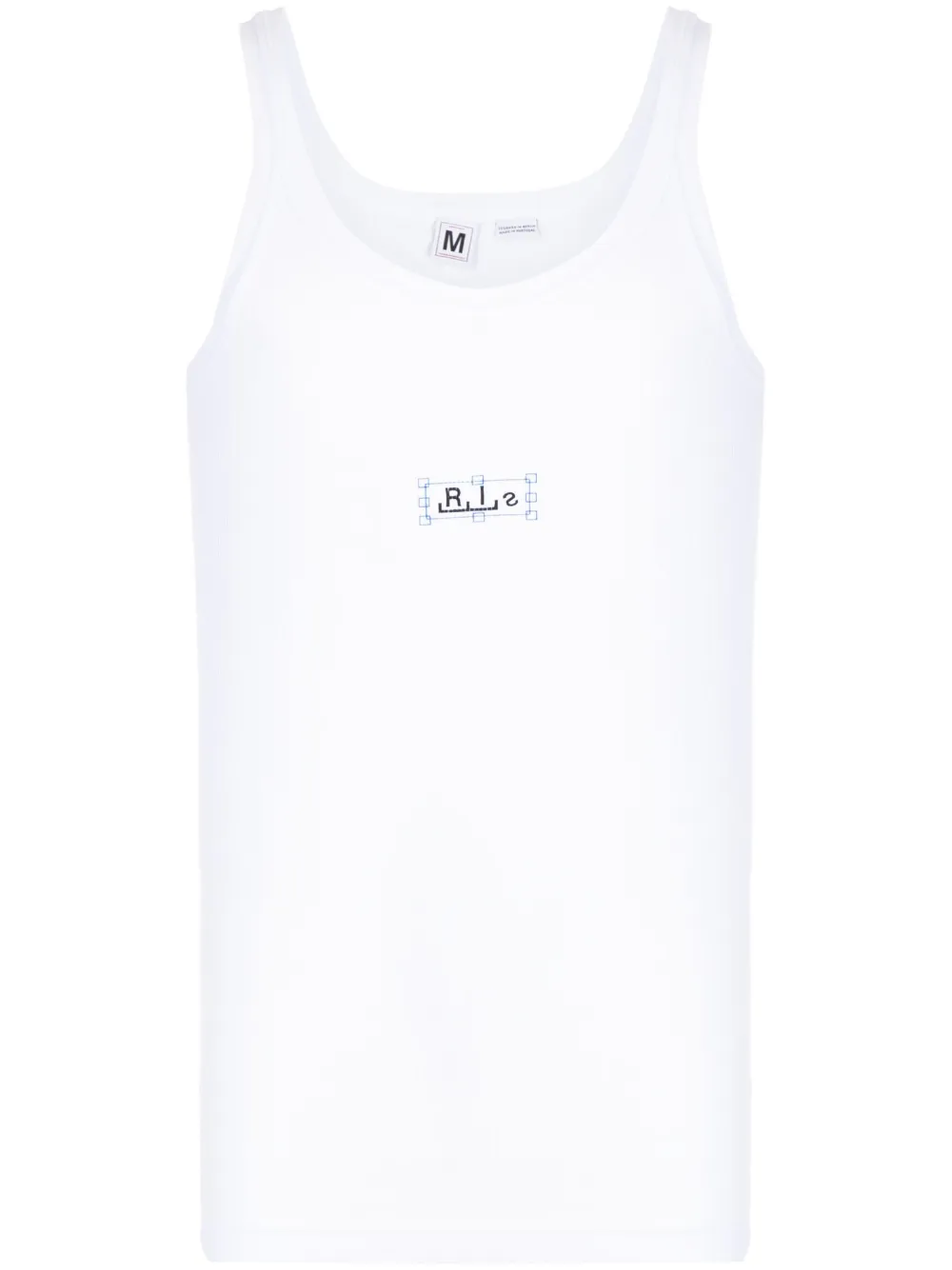 logo-print cotton tank top - Image 1
