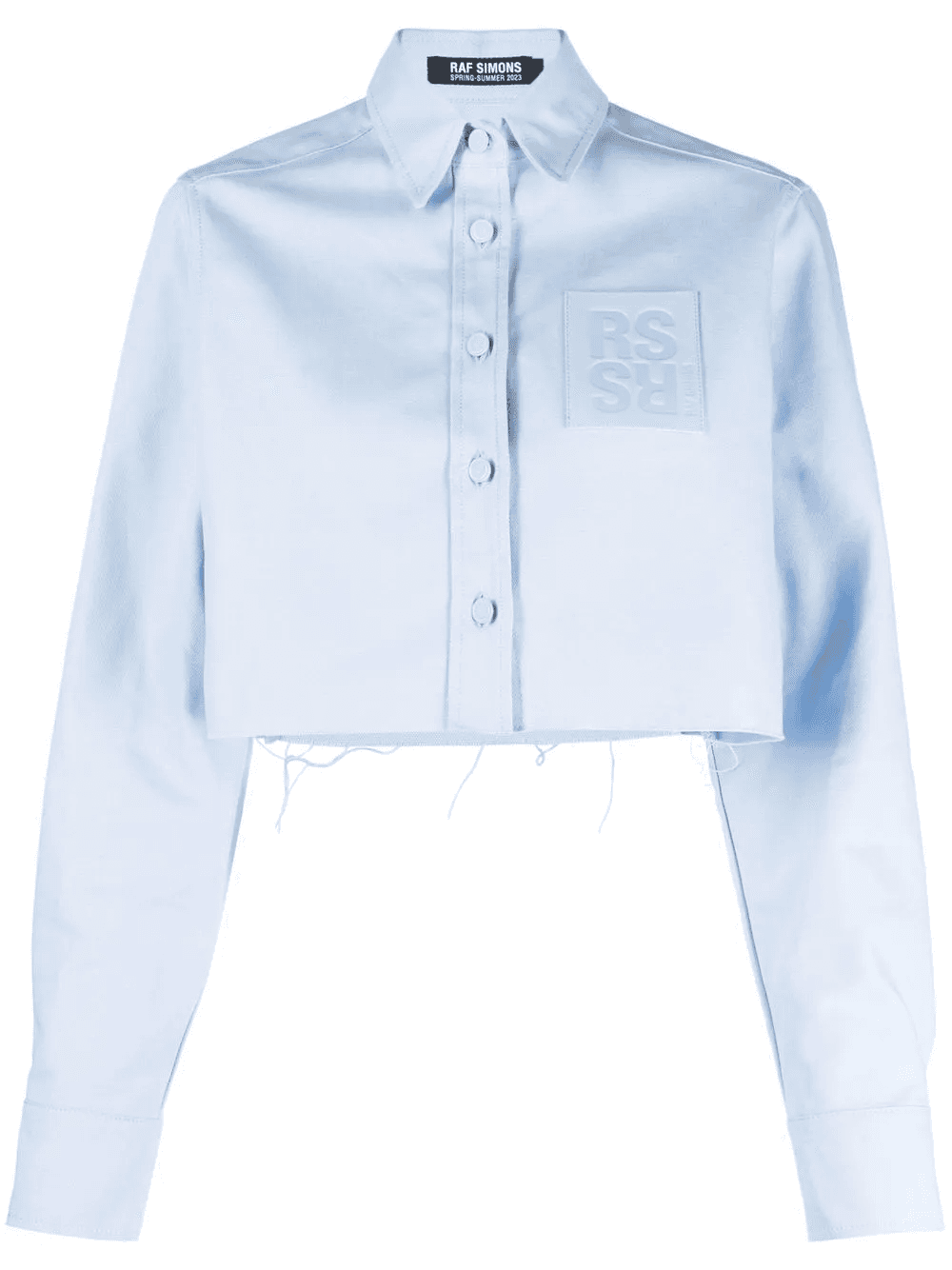 cropped cotton shirt - Image 1