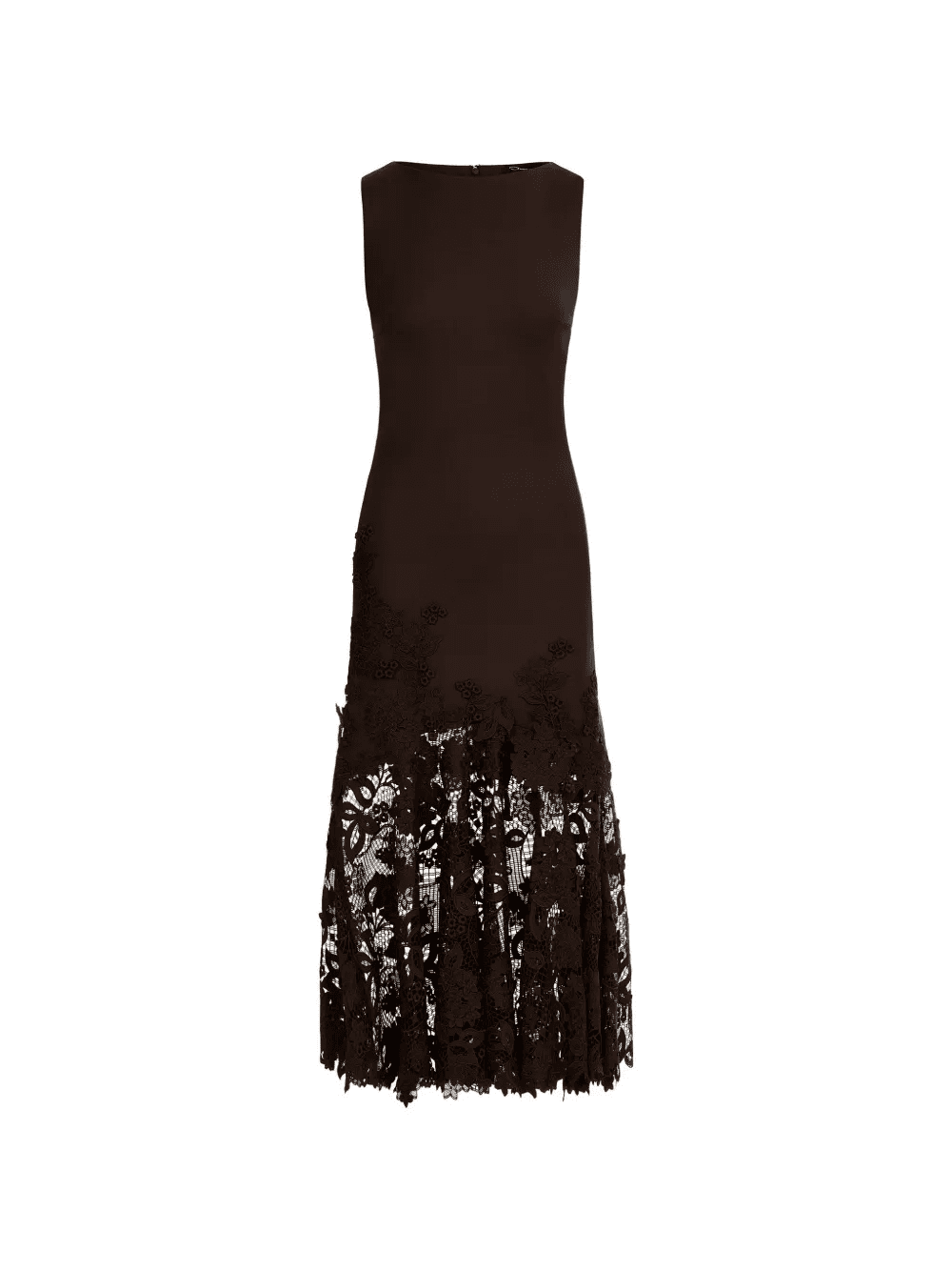 flower guipure trumpet maxi dress - Image 1