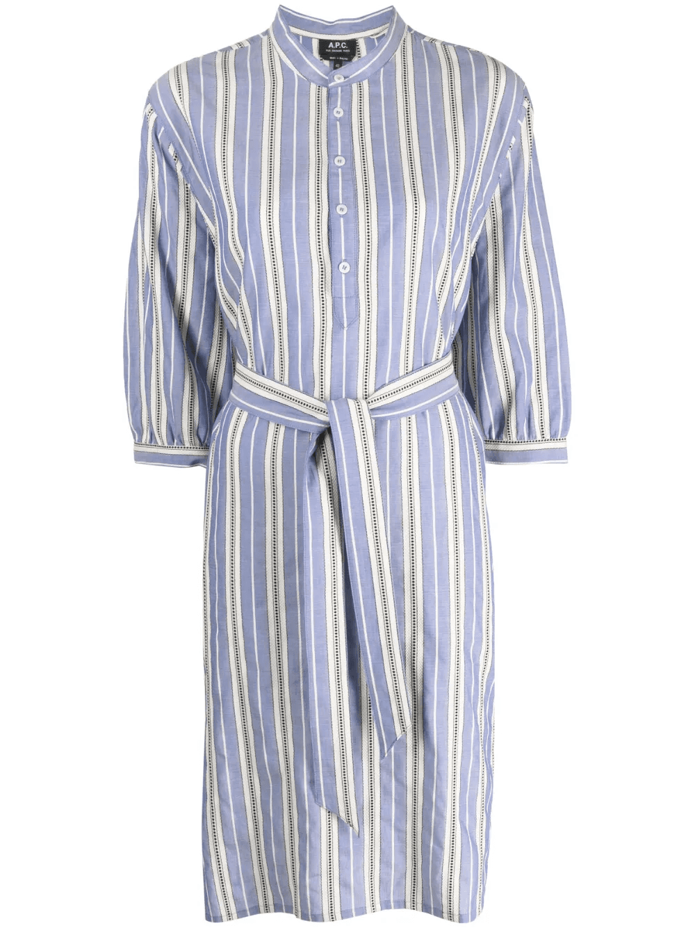 striped cotton shirt dress - Image 1