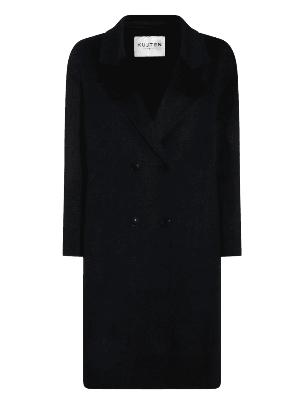 double-breasted wool coat - Image 1