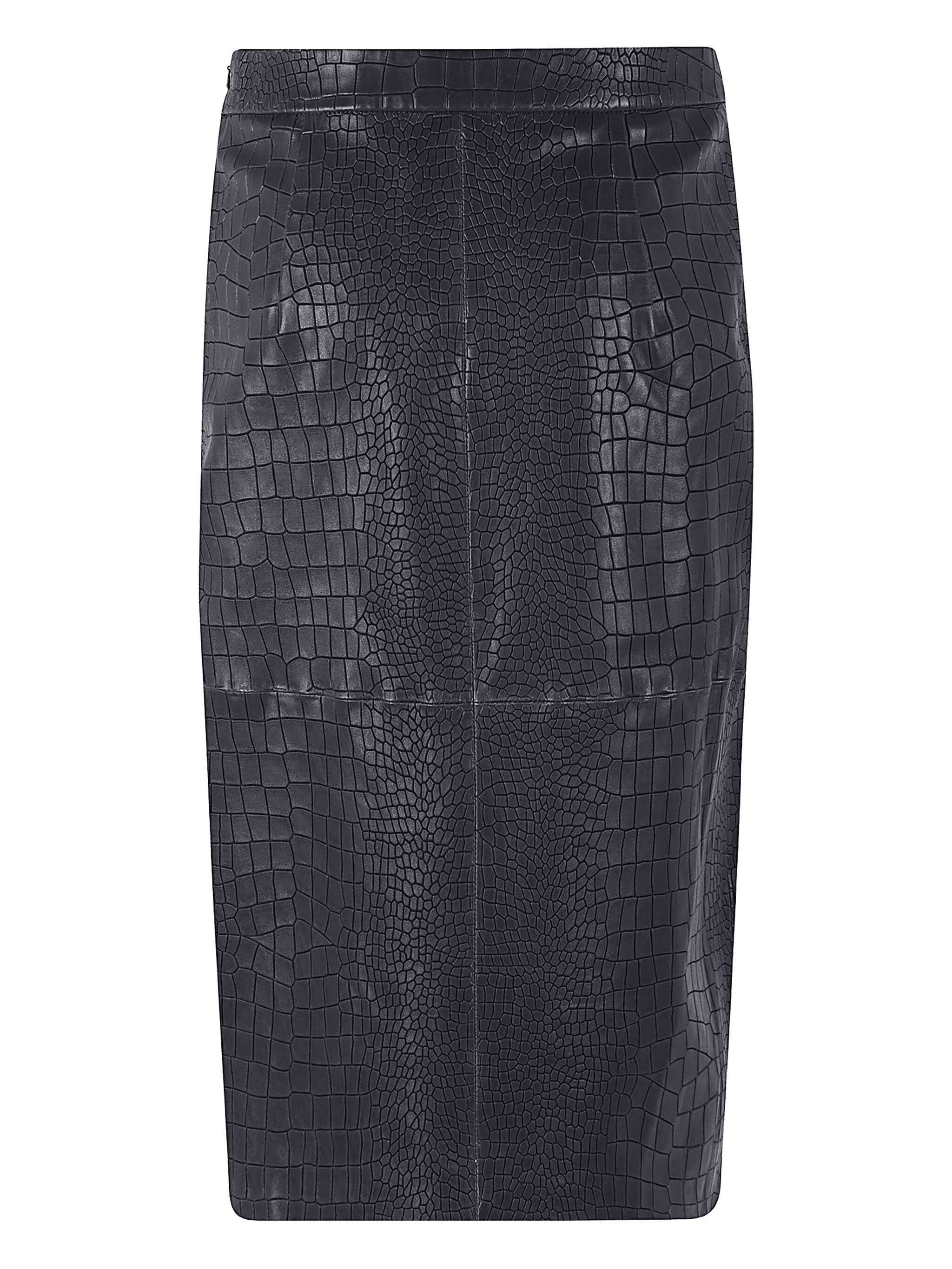 crocodile-effect slit skirt - Image 1