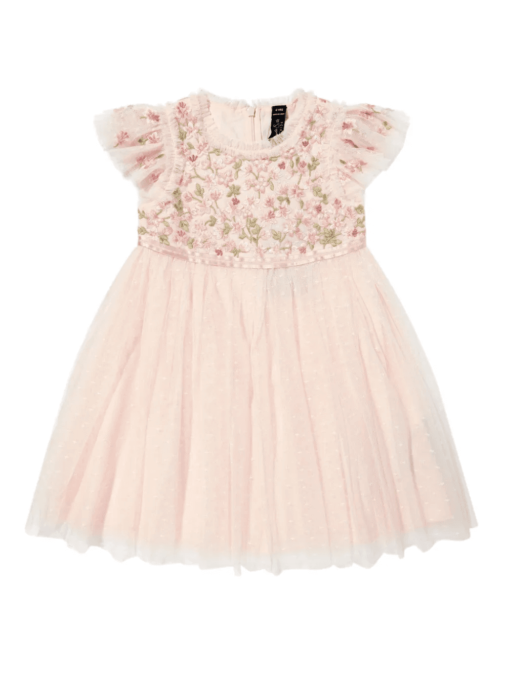 embroidered ruffled dress - Image 1